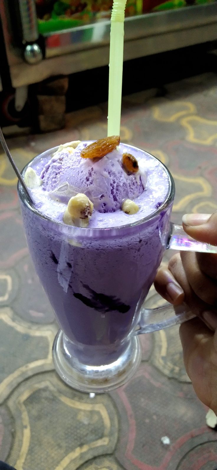 Our Menu black current milkshakes