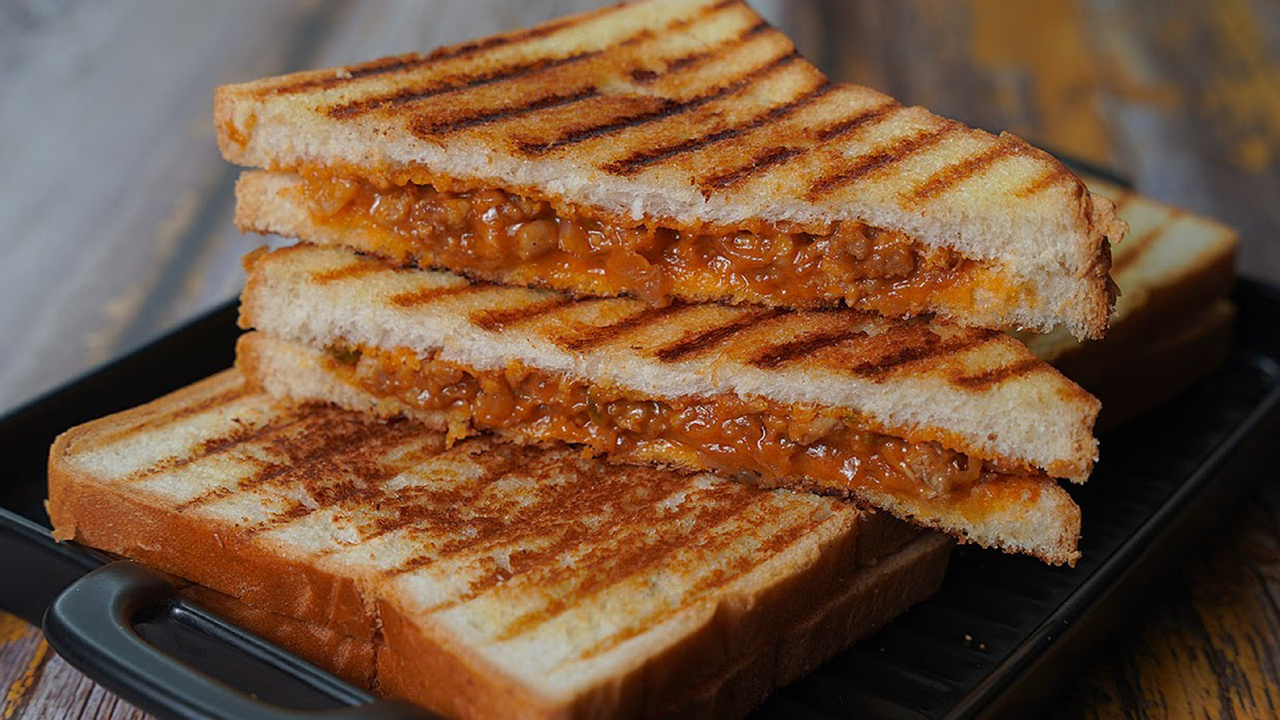 Our Menu chicken kheema sandwich