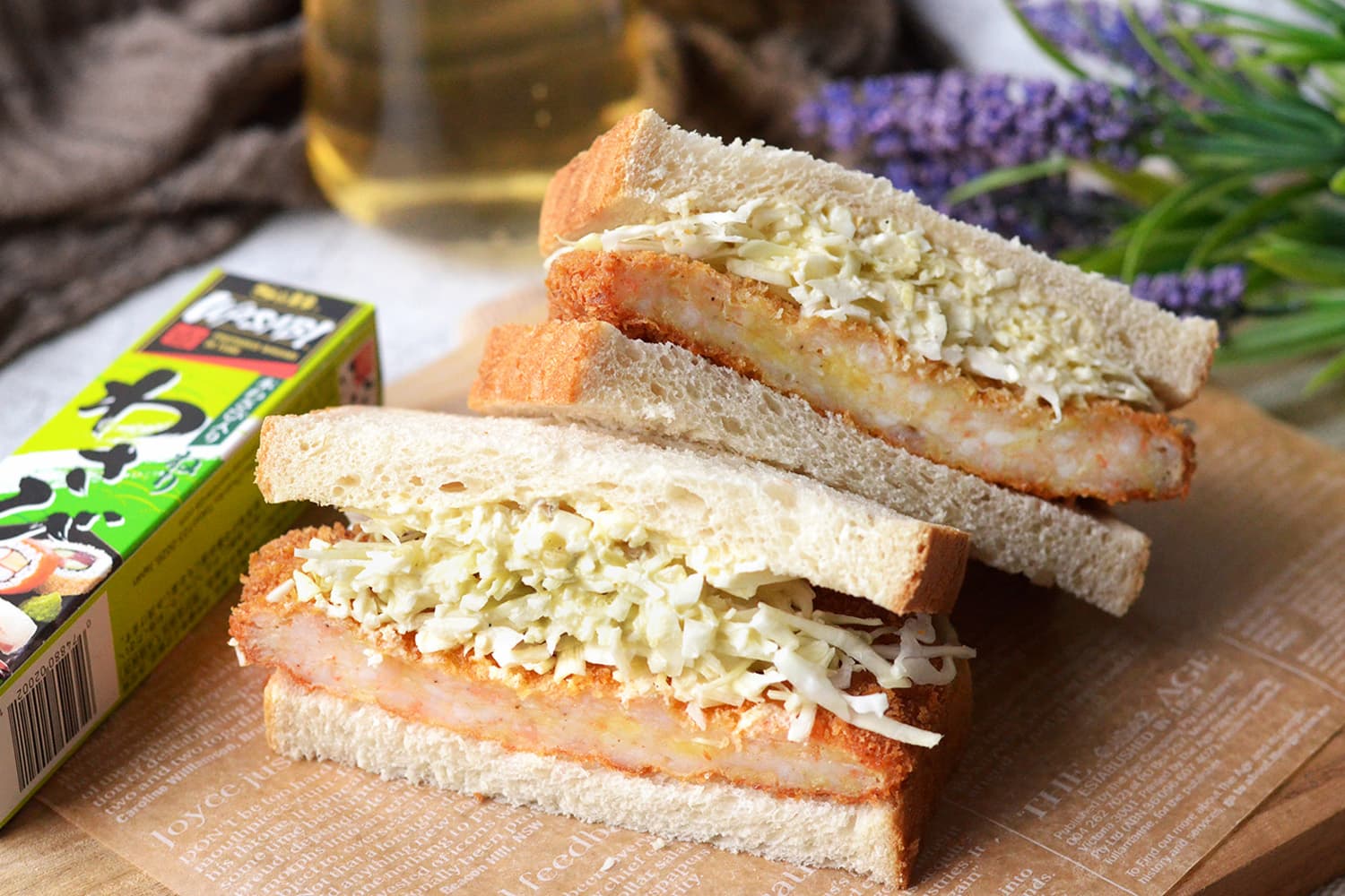 Our Menu crispy prawn sandwich