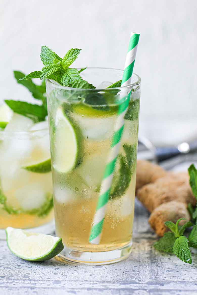 Our Menu ginger mojito