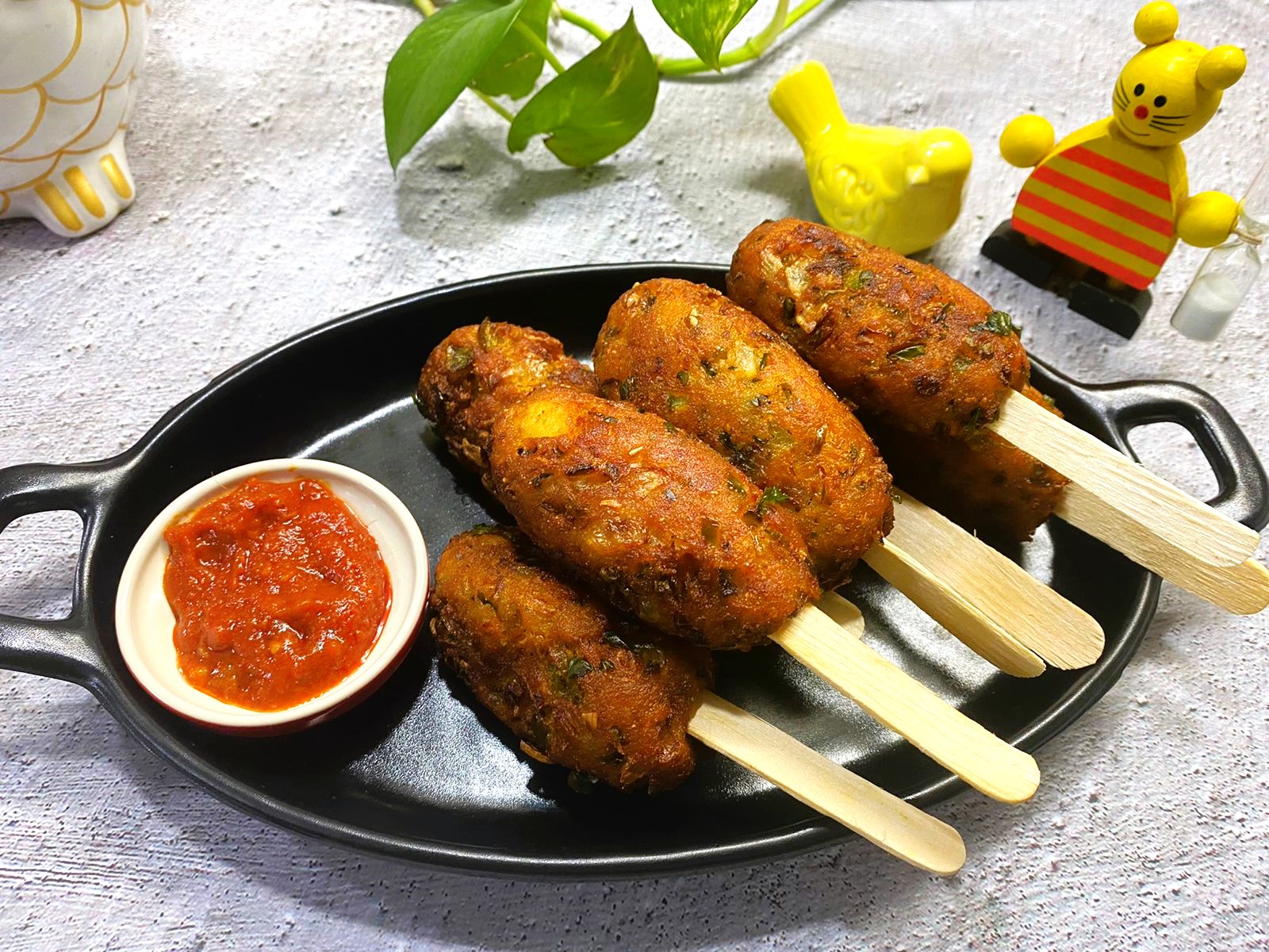 Our Menu crispy veg lollipop