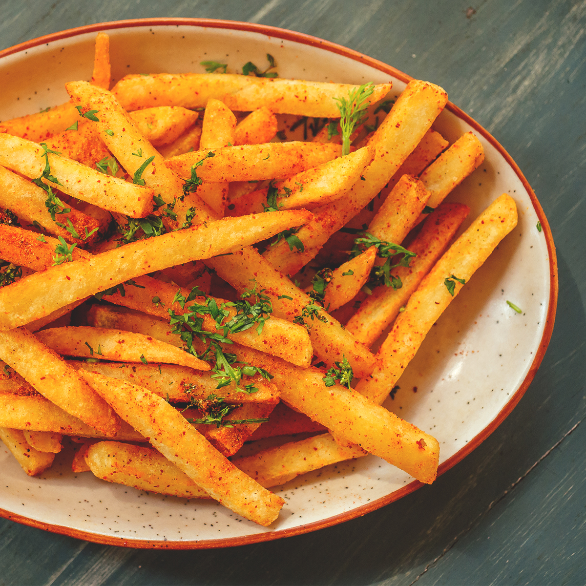 Our Menu crispy french fries spicey