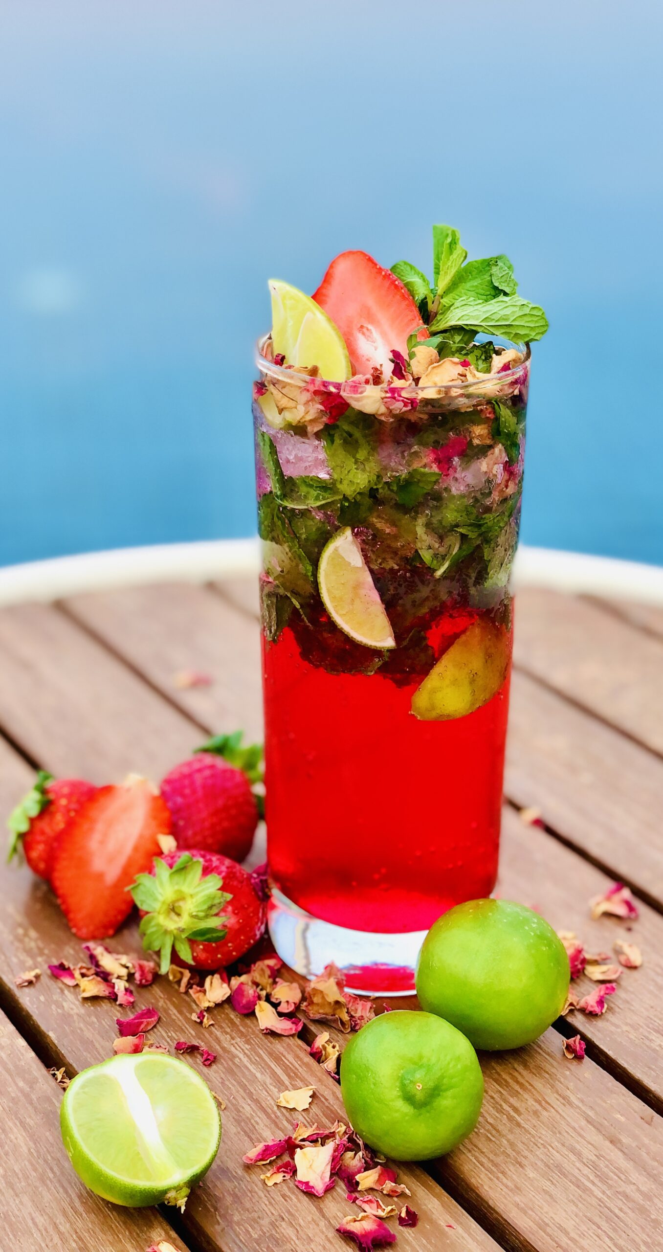 Our Menu rose mojitos