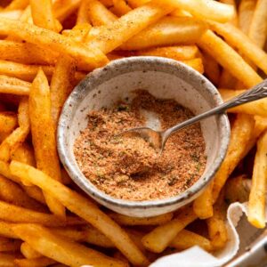 crispy french fries salt
