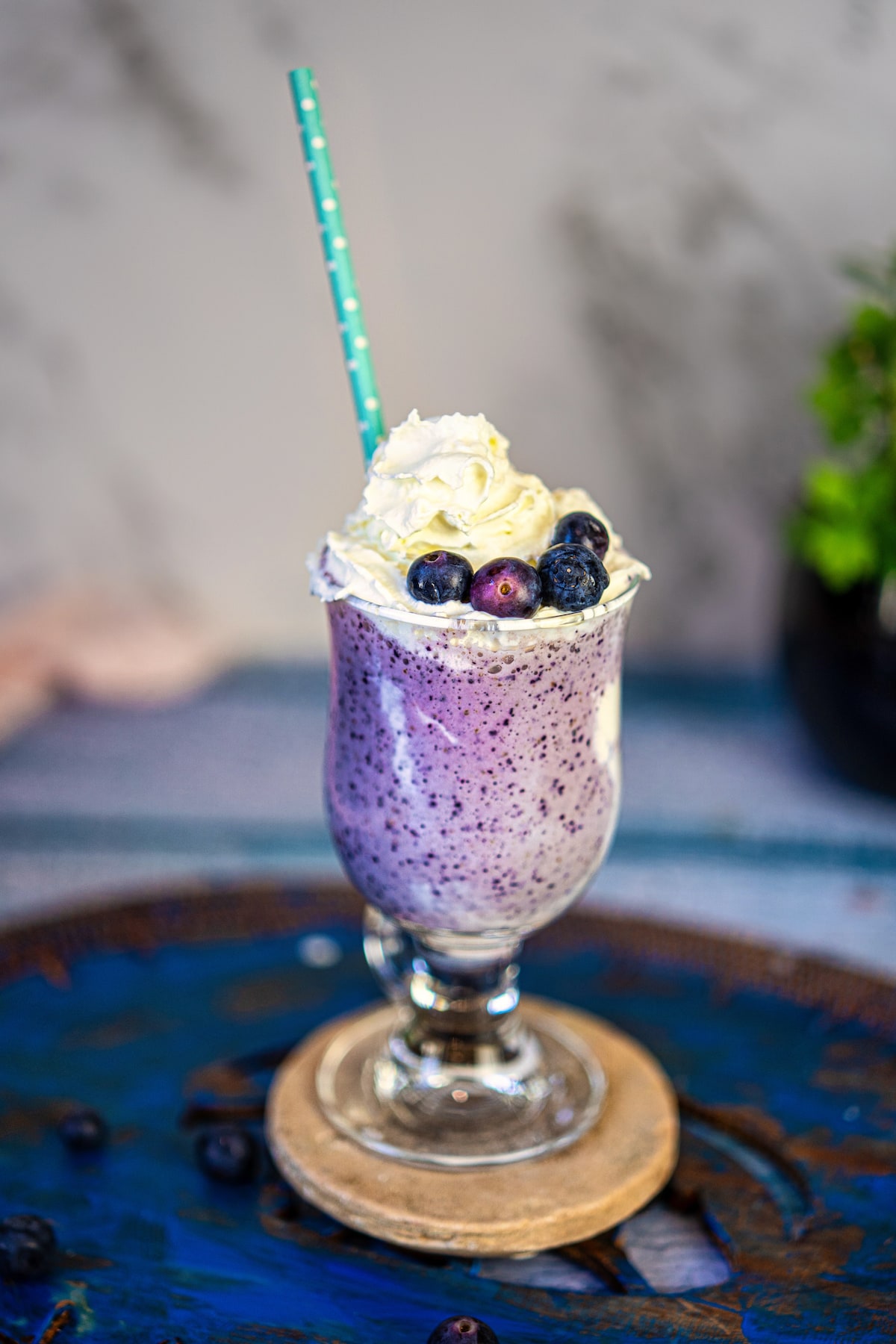 Our Menu blueberry milkshakes