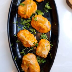chicken barbeque momos