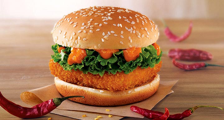 Our Menu paneer burger