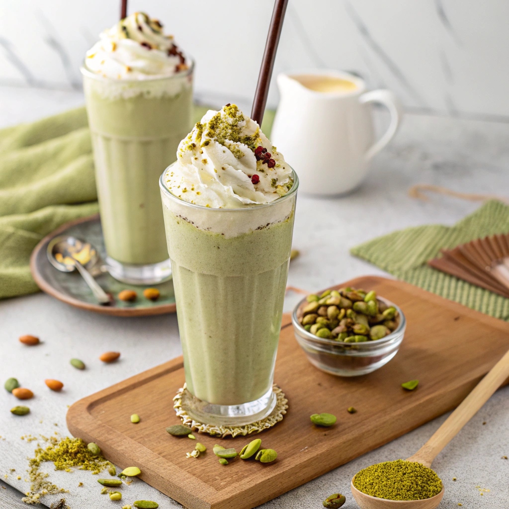 Our Menu pista milkshakes